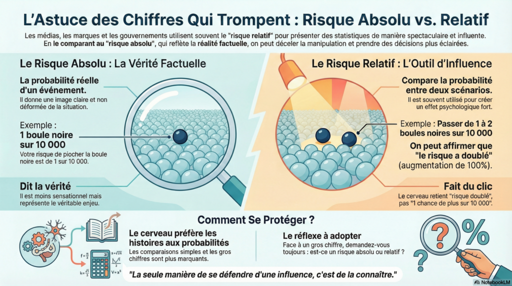 Statistiques risque absolu et risque relatif